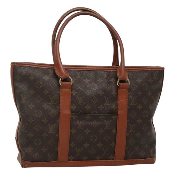 LOUIS VUITTON Monogram Sac Weekend PM Hand Bag M42425 LV Auth mr1128 - Picture 1 of 16